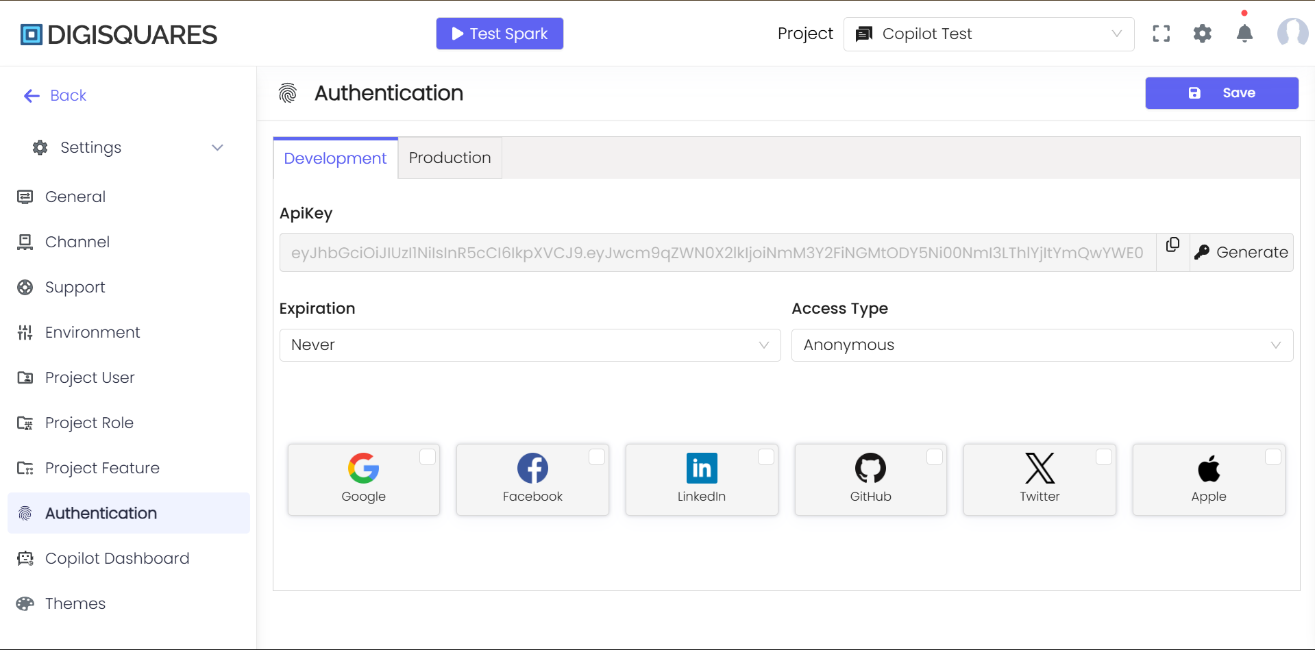 Authentication for Copilot Application