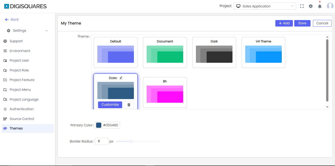 Preview Theme configuration
