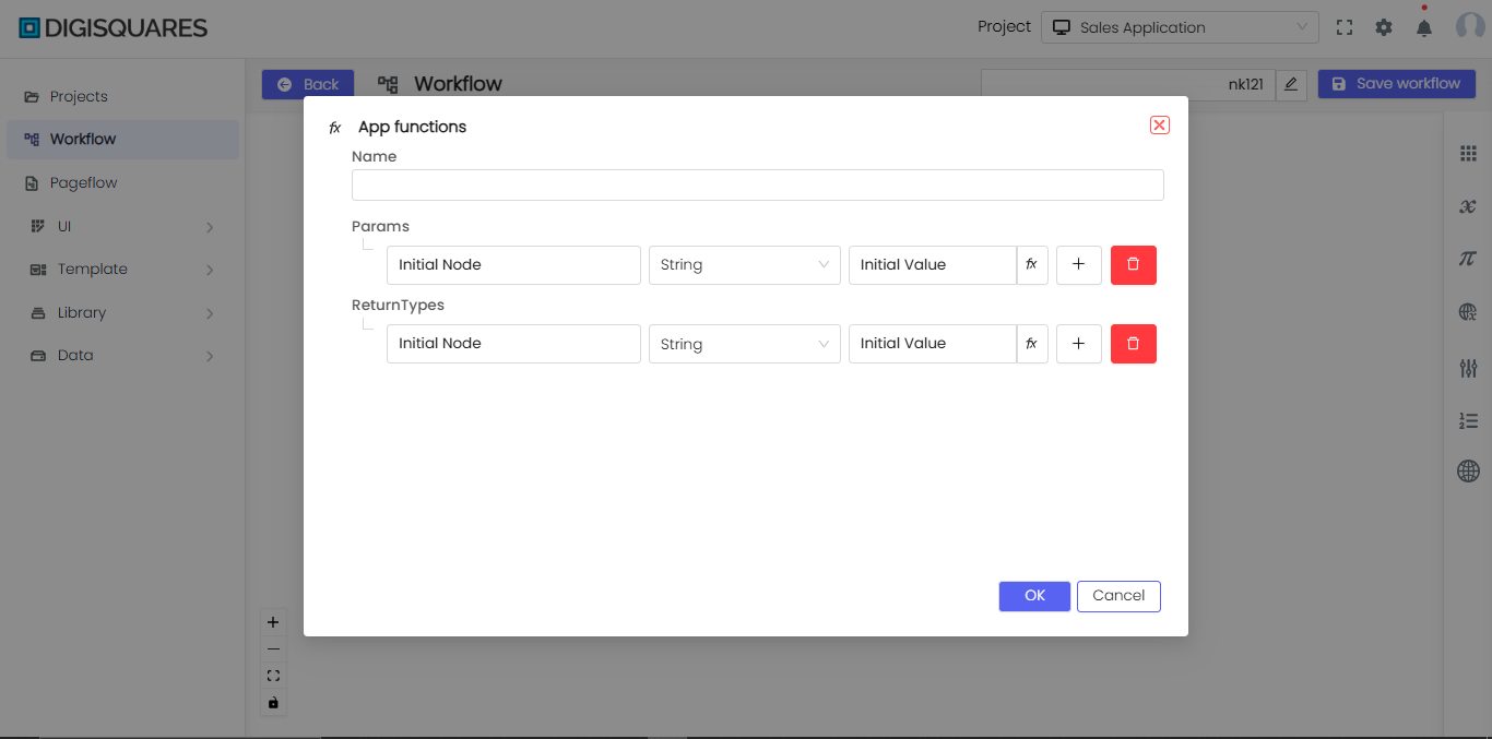 Project Creation Interface
