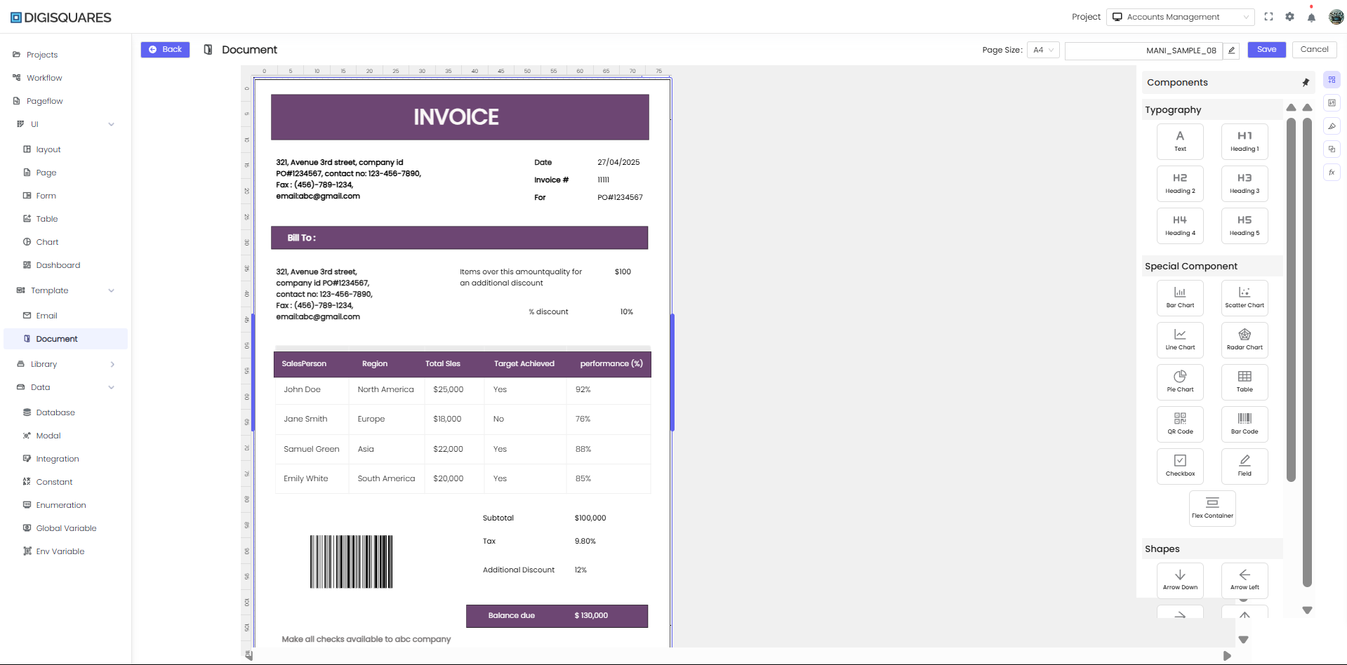 Document Template